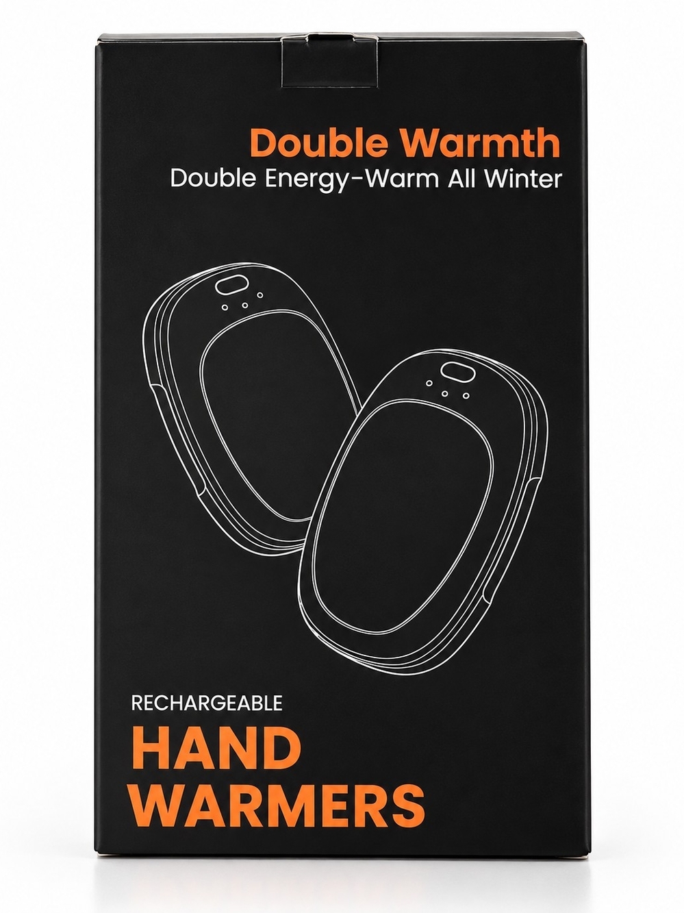 Rechargeable Hand Warmers 2 Pack 4000mAh Portable Pocket Heater Grey